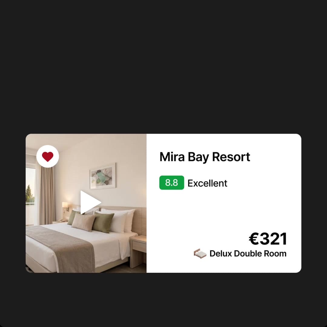 AI hotel video on OTA listings